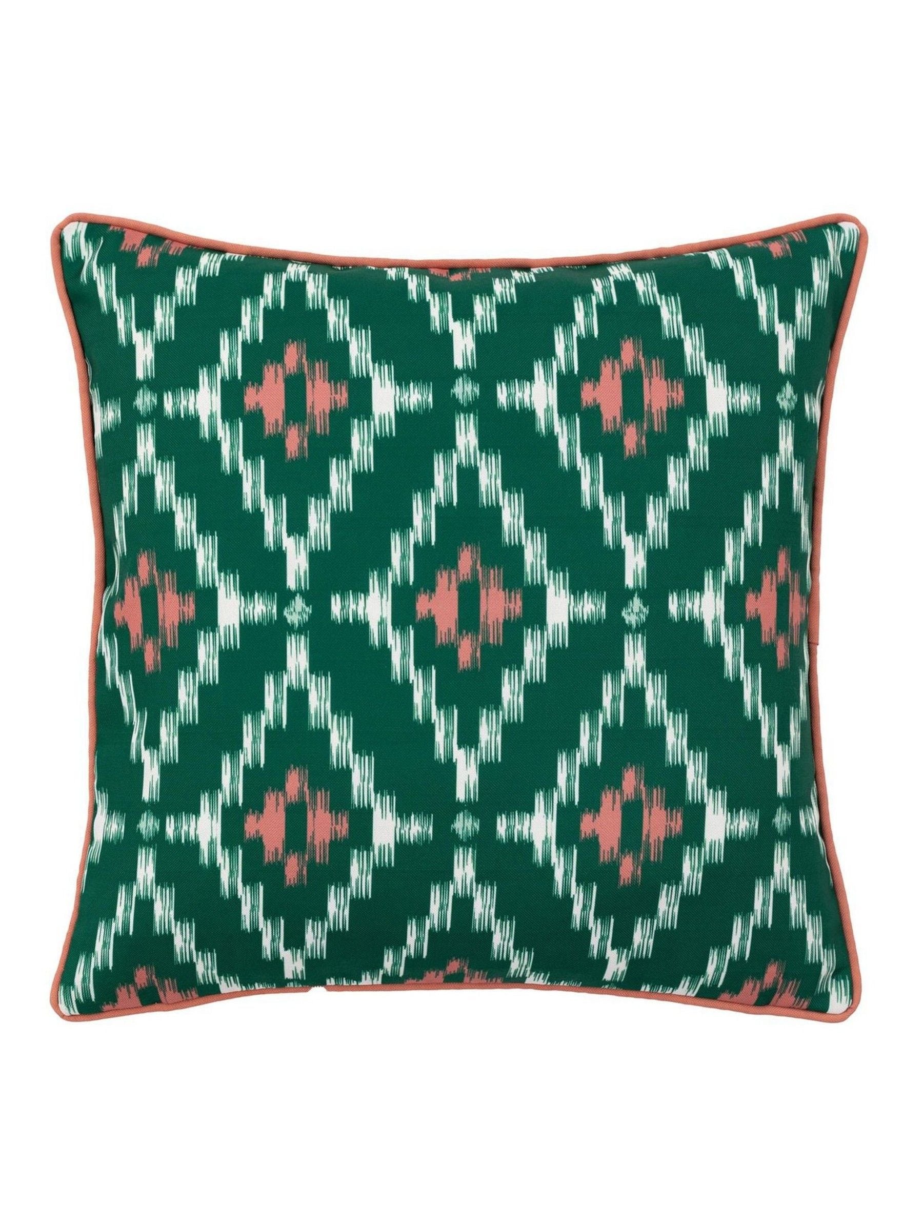Gallery Home Green Elira Geo Printed Cushion 45cm, UK version