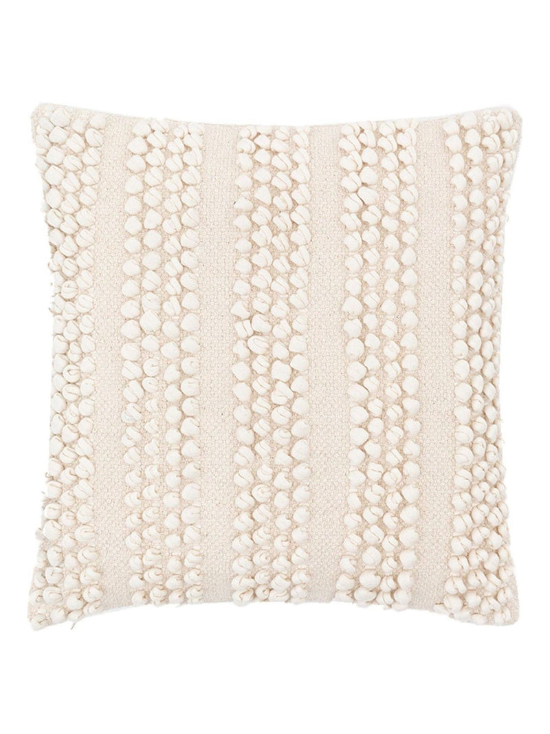 Gallery Home cream textured cushion 45x45cm, imported from the UK