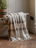 Gallery Home Natural Brenham Woven Throw, imported from the UK