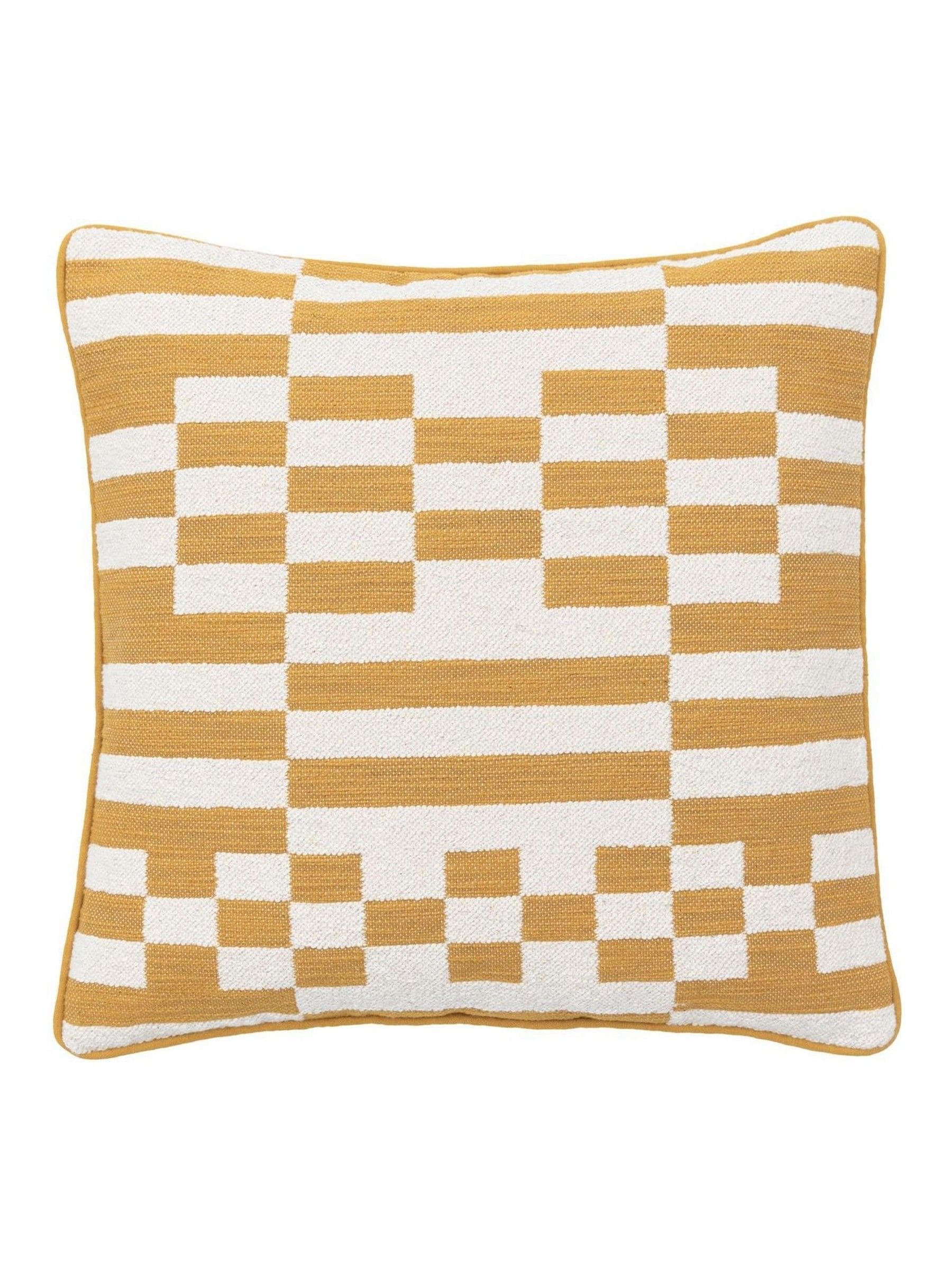 Gallery Home Solvi woven cushion yellow 45cm (British brand)