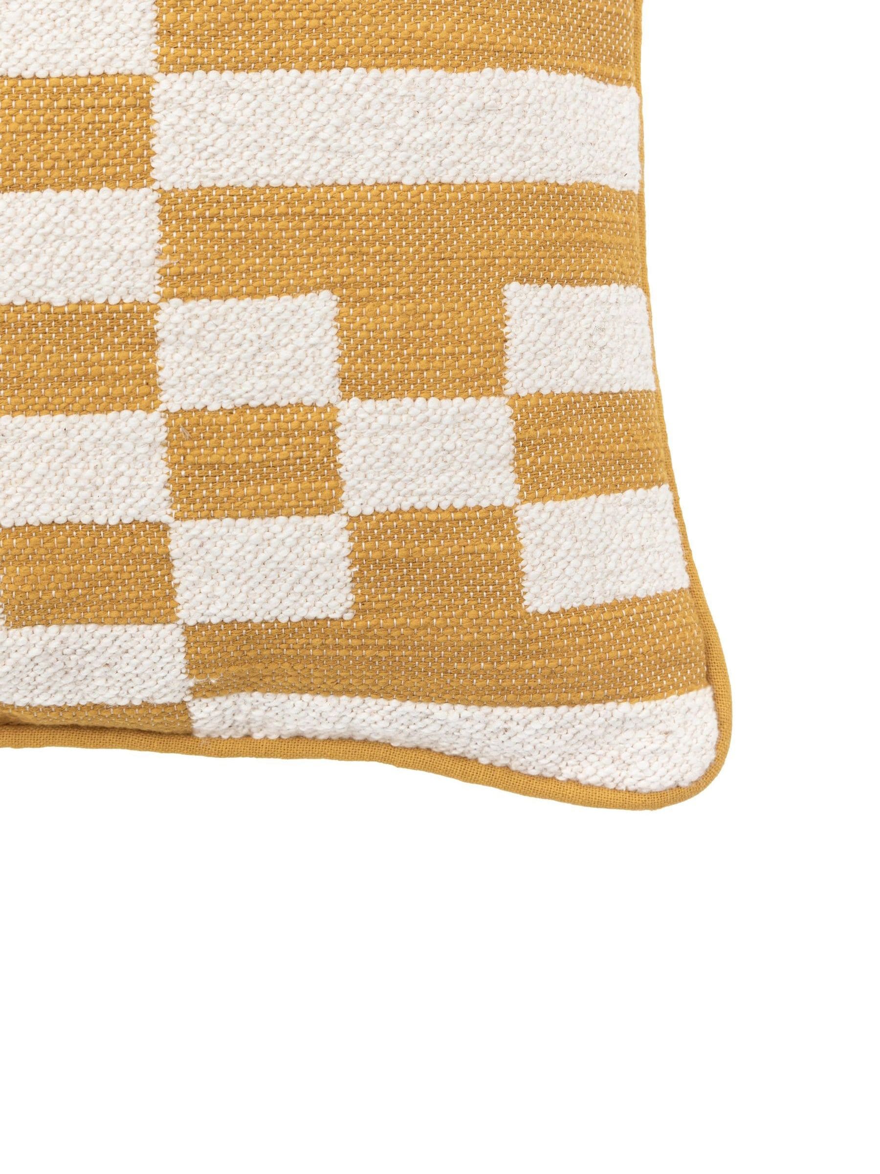 Gallery Home Solvi woven cushion yellow 45cm (British brand)