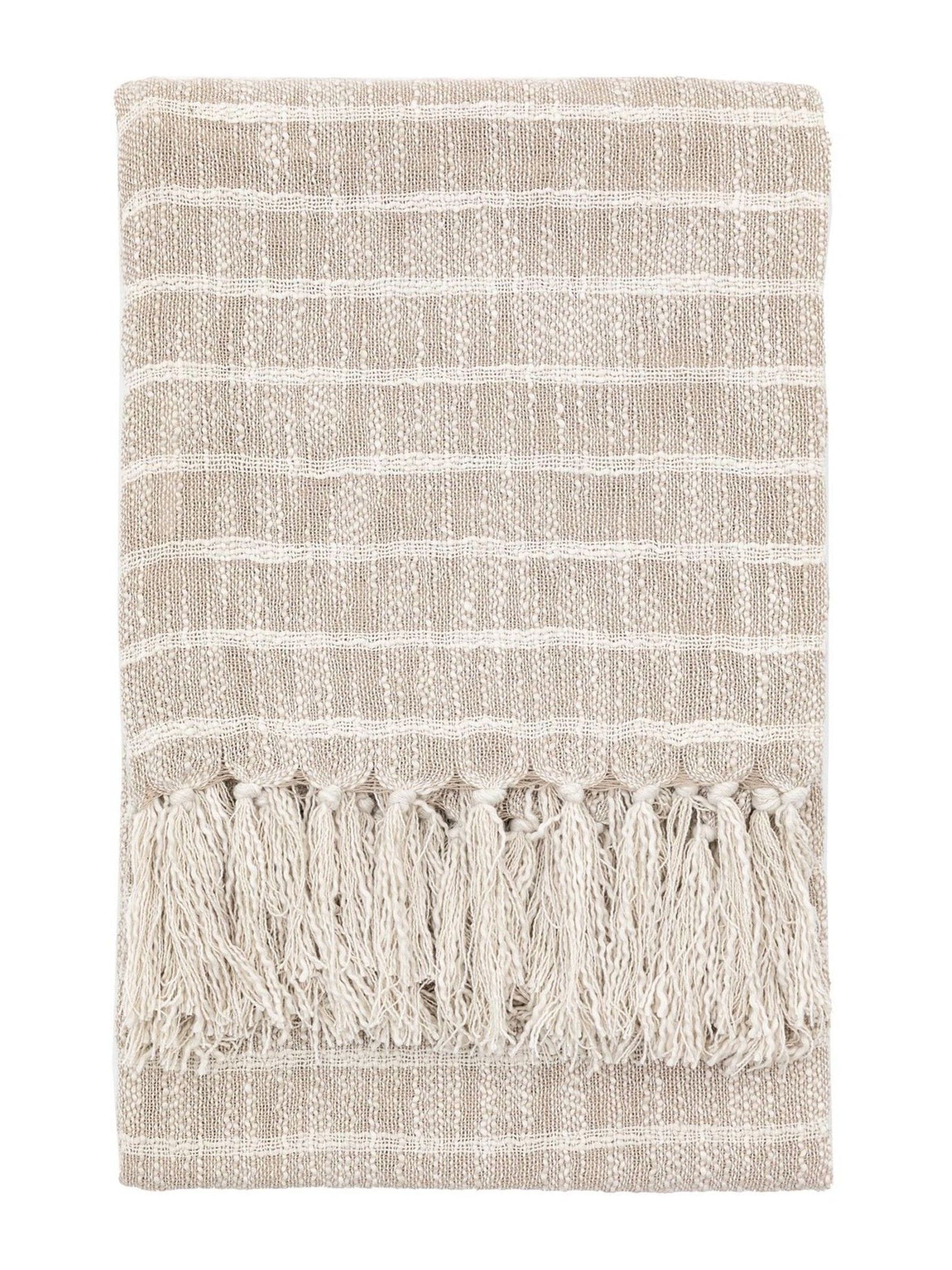Gallery Home Ryton Stripe Throw 170x130cm - British product