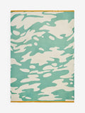 MADE.COM green ripple knitted throw 130x180cm, imported from the UK