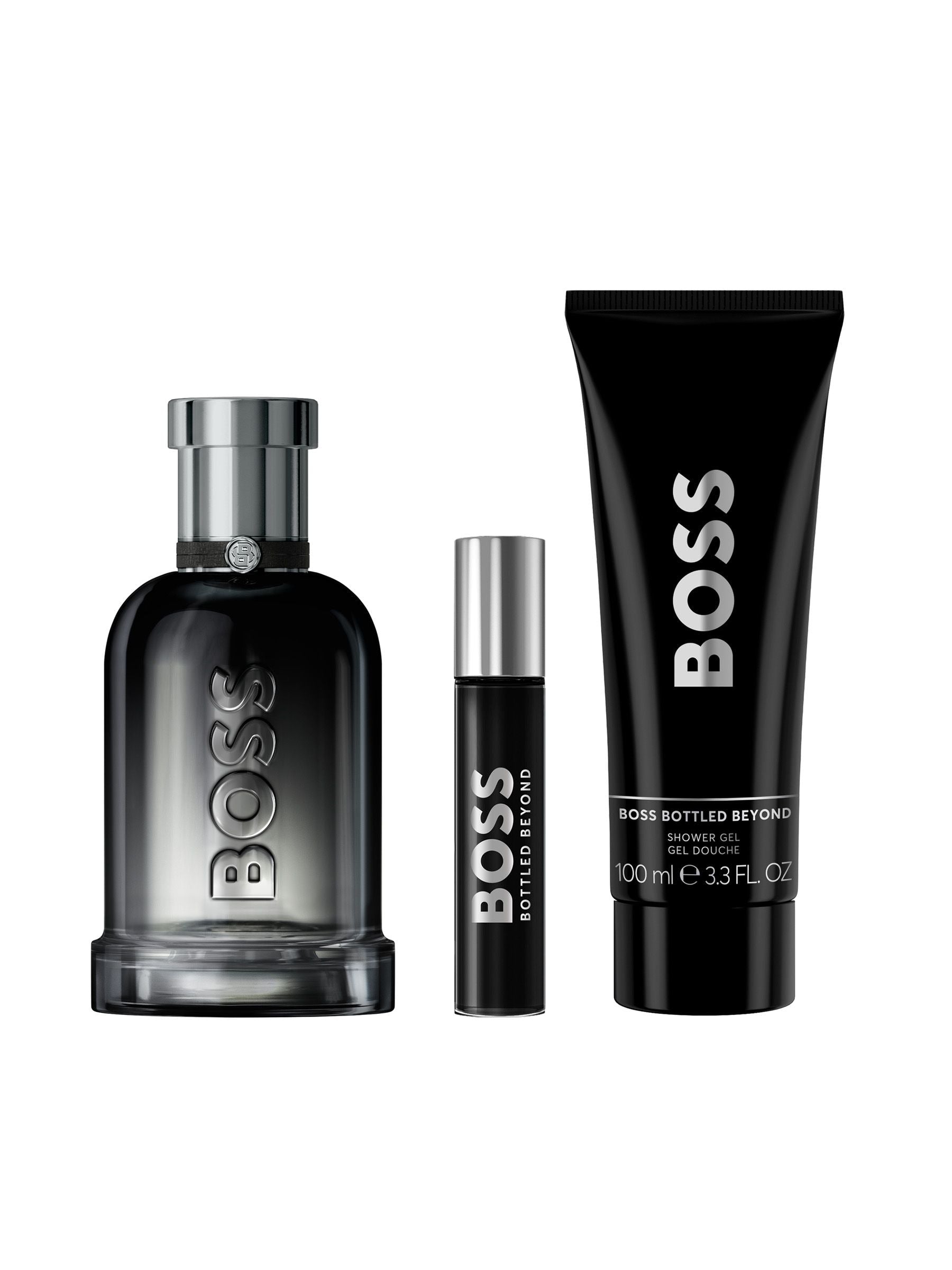 BOSS Bottled Beyond men's fragrance set with shower gel - British product
