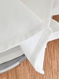 Set of 4 white cotton napkins 40cm, UK version