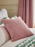 Pink woven stripe cushion for home 50x50cm, UK version
