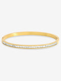 Jon Richard gold plated waterproof crystal row bangle, UK version