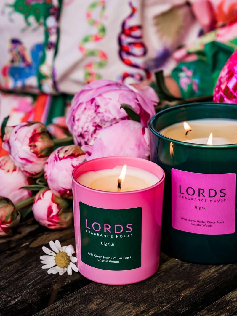 Lords Fragrance House Big Sur candle 225g - British product
