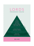 Lords Fragrance House Big Sur reed diffuser 200ml, UK version