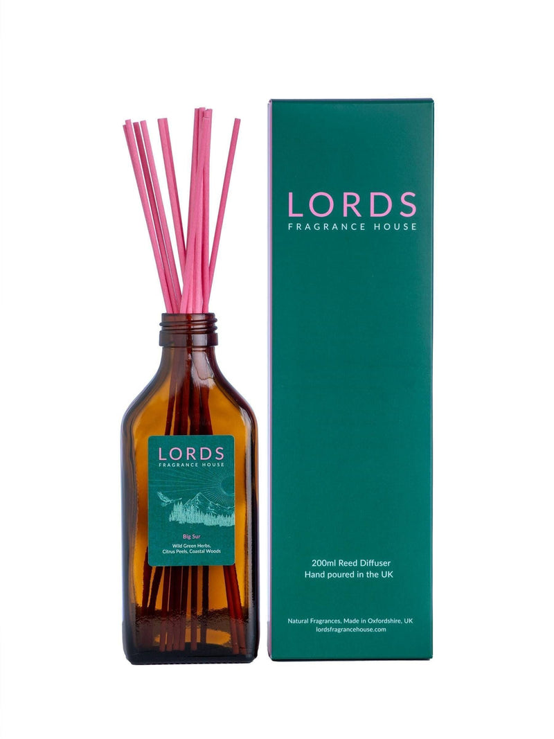 Lords Fragrance House Big Sur reed diffuser 200ml, UK version