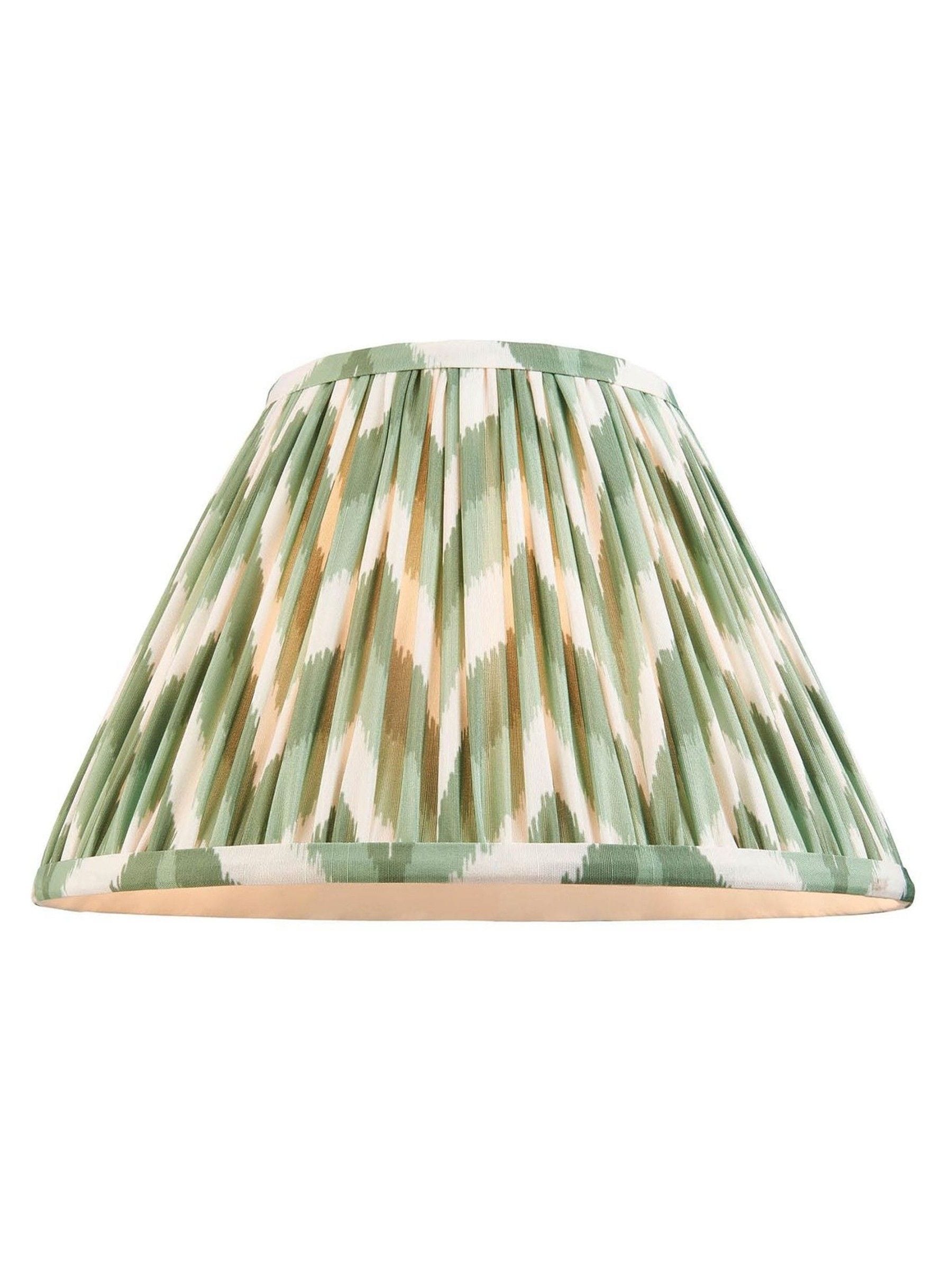 Gallery Home lampshade Cotswold Green zigzag 30cm (British brand)