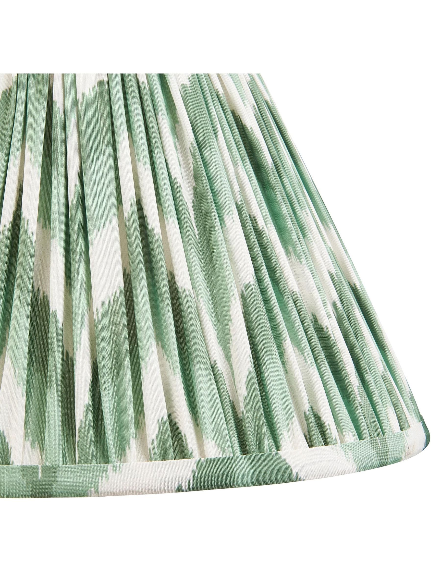 Gallery Home lampshade Cotswold Green zigzag 30cm (British brand)