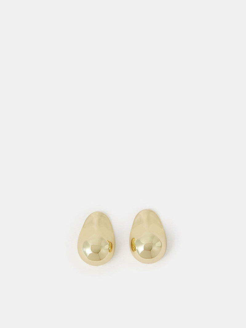 Accessorize Gold Tone Molten Curve Drop Earrings - British product