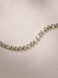 The Diamond Store White Heart 0.15ct lab diamond tennis bracelet silver tone (British brand)