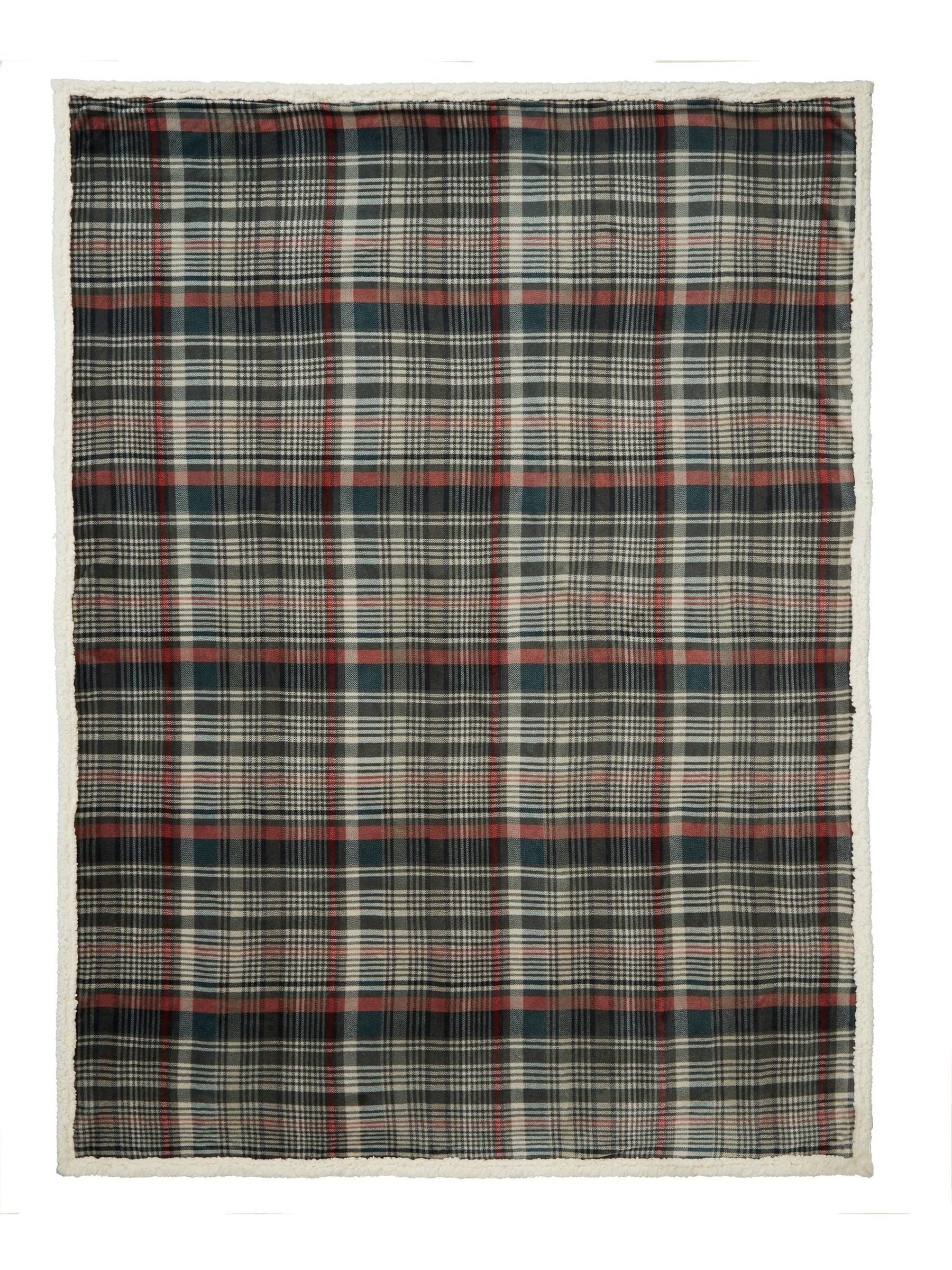 Dreams & Drapes Green Bennet Check Throw 200x150cm (British brand)