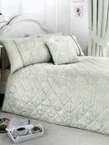 Dreams & Drapes green jasmine jacquard bedspread 240x260cm (British brand)