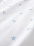 Bianca blue mini star & stripes cotton fitted sheet - British product