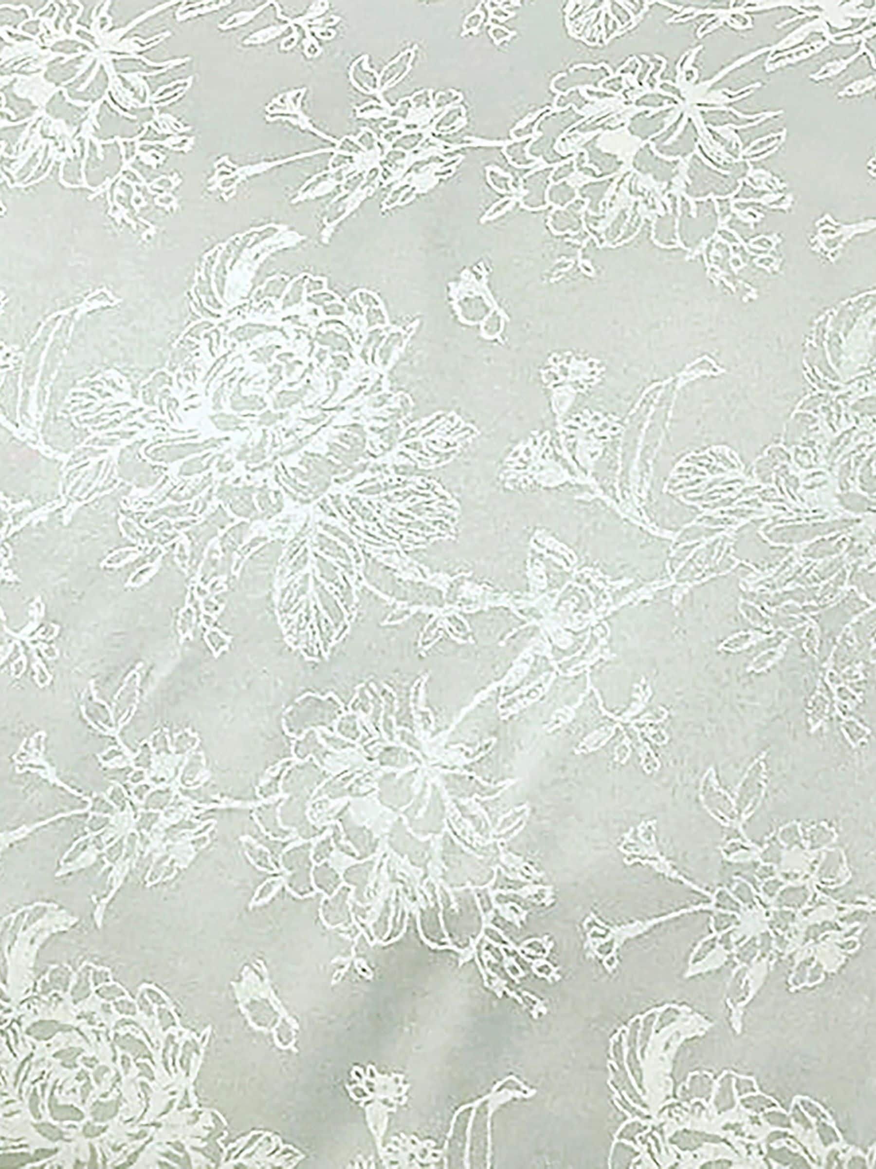 Dreams & Drapes green jasmine jacquard cushion 43cm - British product
