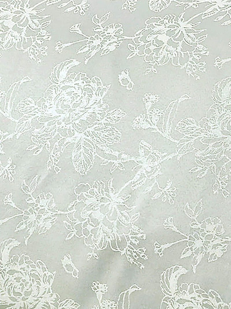 Dreams & Drapes green jasmine jacquard cushion 43cm - British product