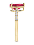 The Diamond Store Red Astra 3.50ct lab ruby ring - British product