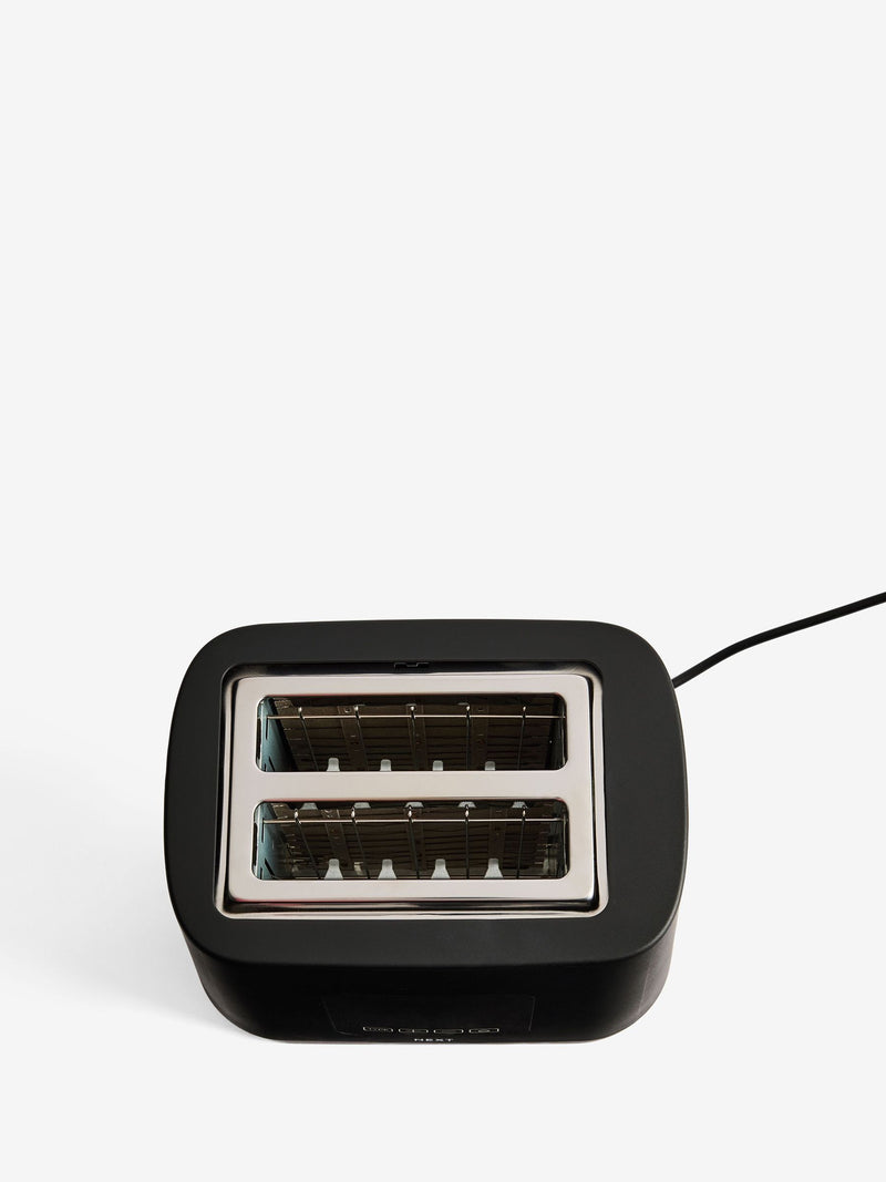 Black 4-slice digital toaster (British brand)