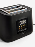 Black 4-slice digital toaster (British brand)