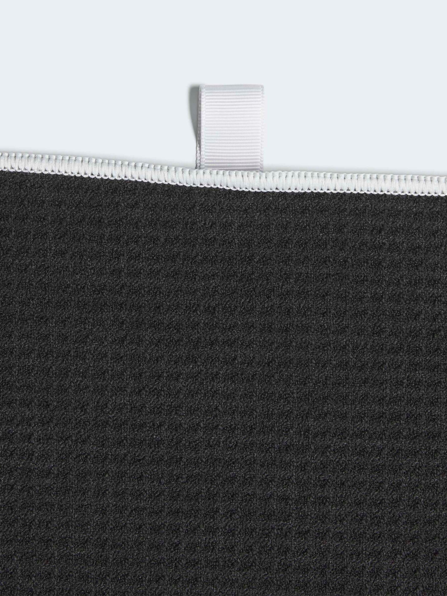 adidas Black Club microfiber golf towel, imported from the UK