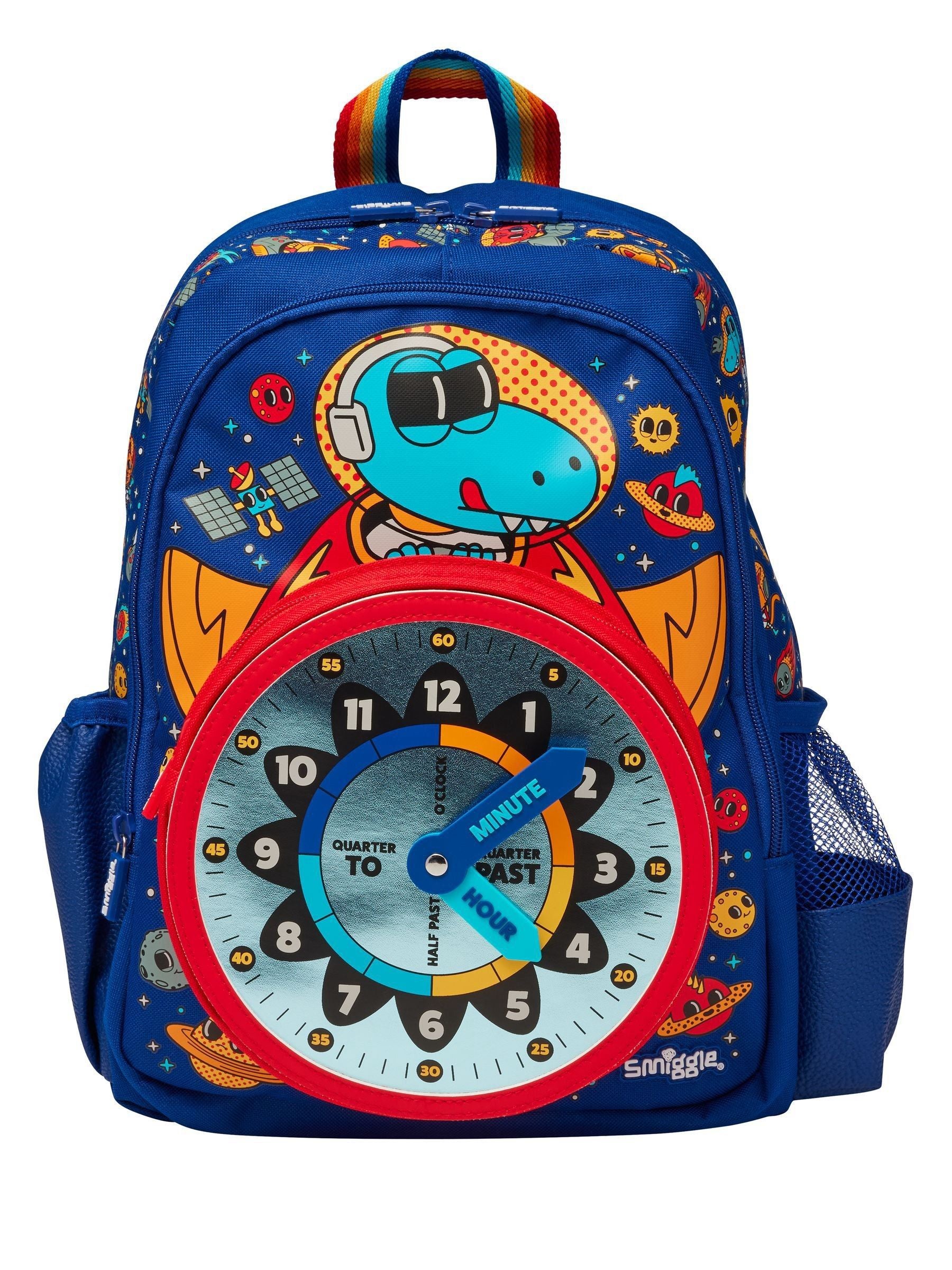 Smiggle Navy Blue. Ready Set Go Junior Character Backpack