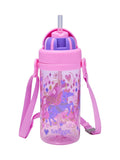 Smiggle Pink Adventurous Teeny Tiny Plastic Drink Bottle With Strap 400Ml