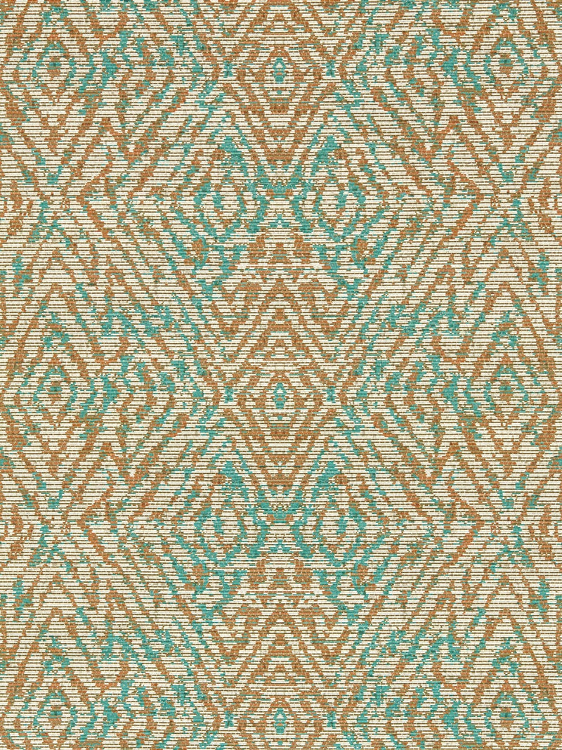 Harlequin Orange Hansha wallpaper sample A4, UK version