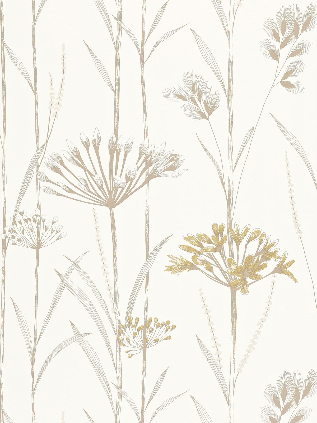 Harlequin White Gardinum Purity Edit wallpaper sample A4 (British brand)