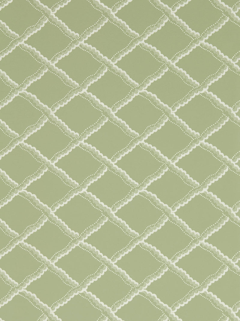 Sanderson Green Rye A4 wallpaper sample (British brand)