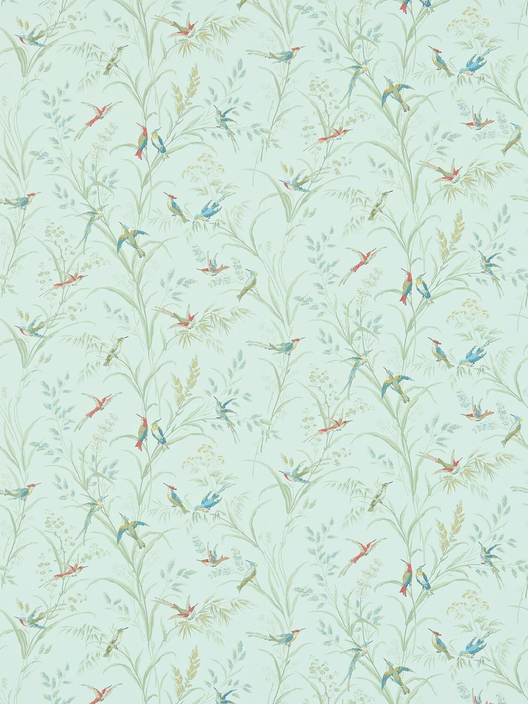 Sanderson wallpaper sample Blue Tuileries A4, UK version