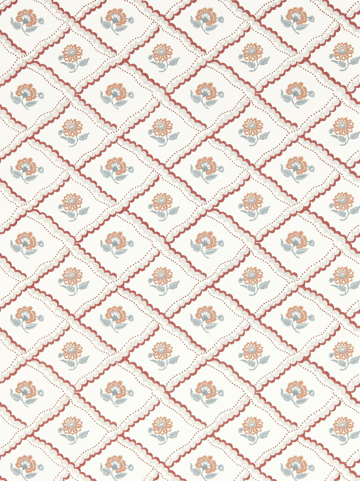 Sanderson Pink Fairdown A4 wallpaper sample - British product