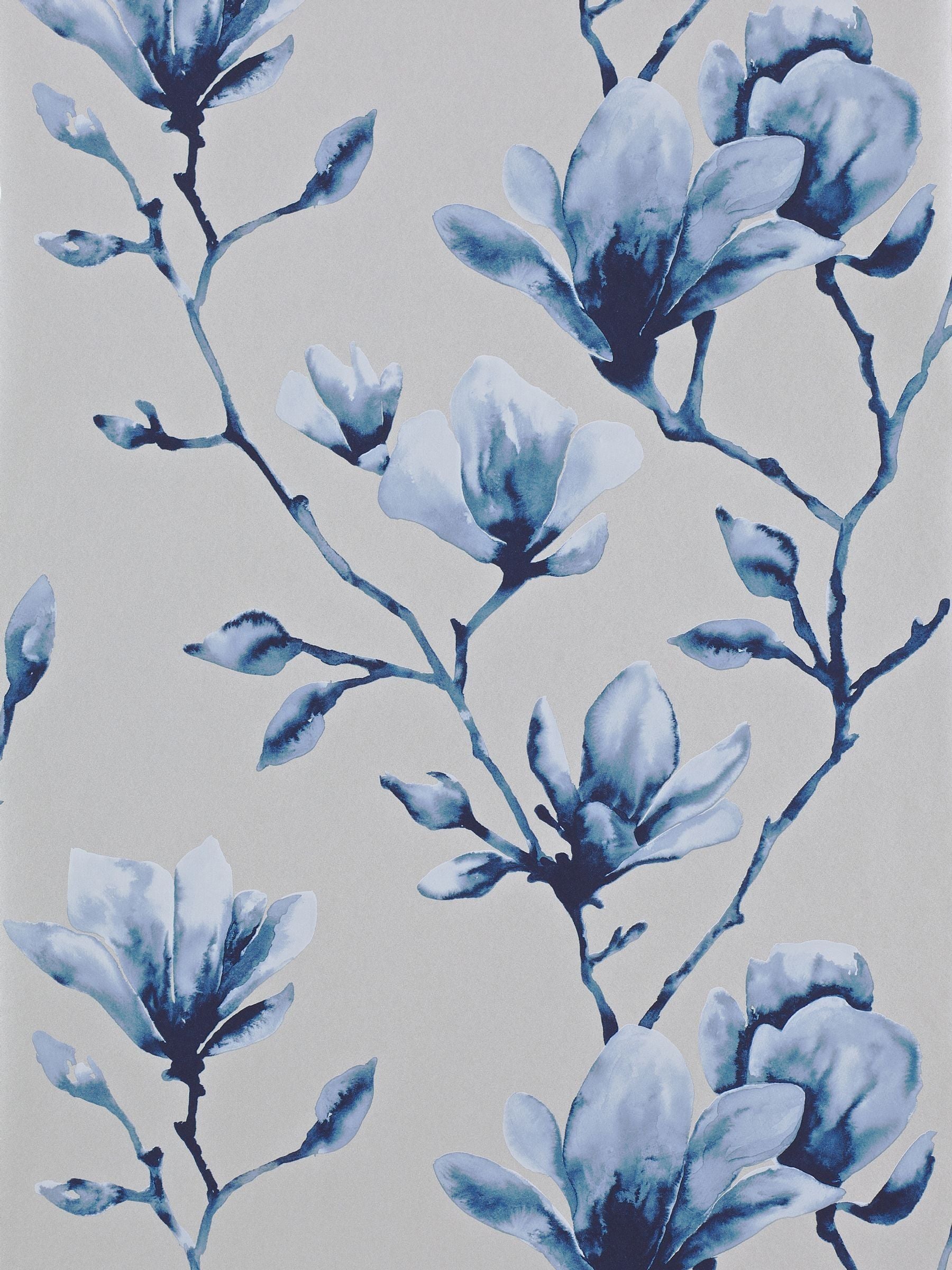 Harlequin Blue Lotus wallpaper sample A4 size - British product