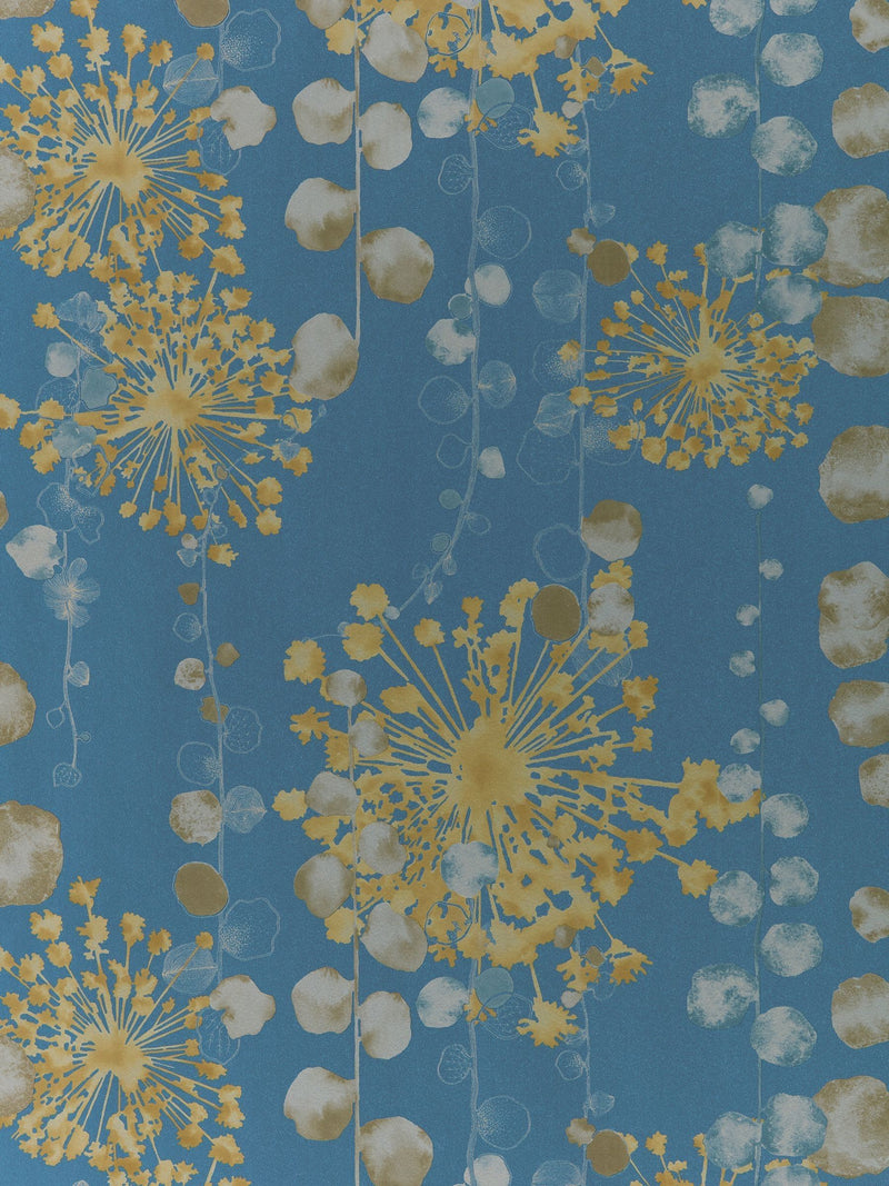 Harlequin Blue Moku wallpaper sample A4 - British product