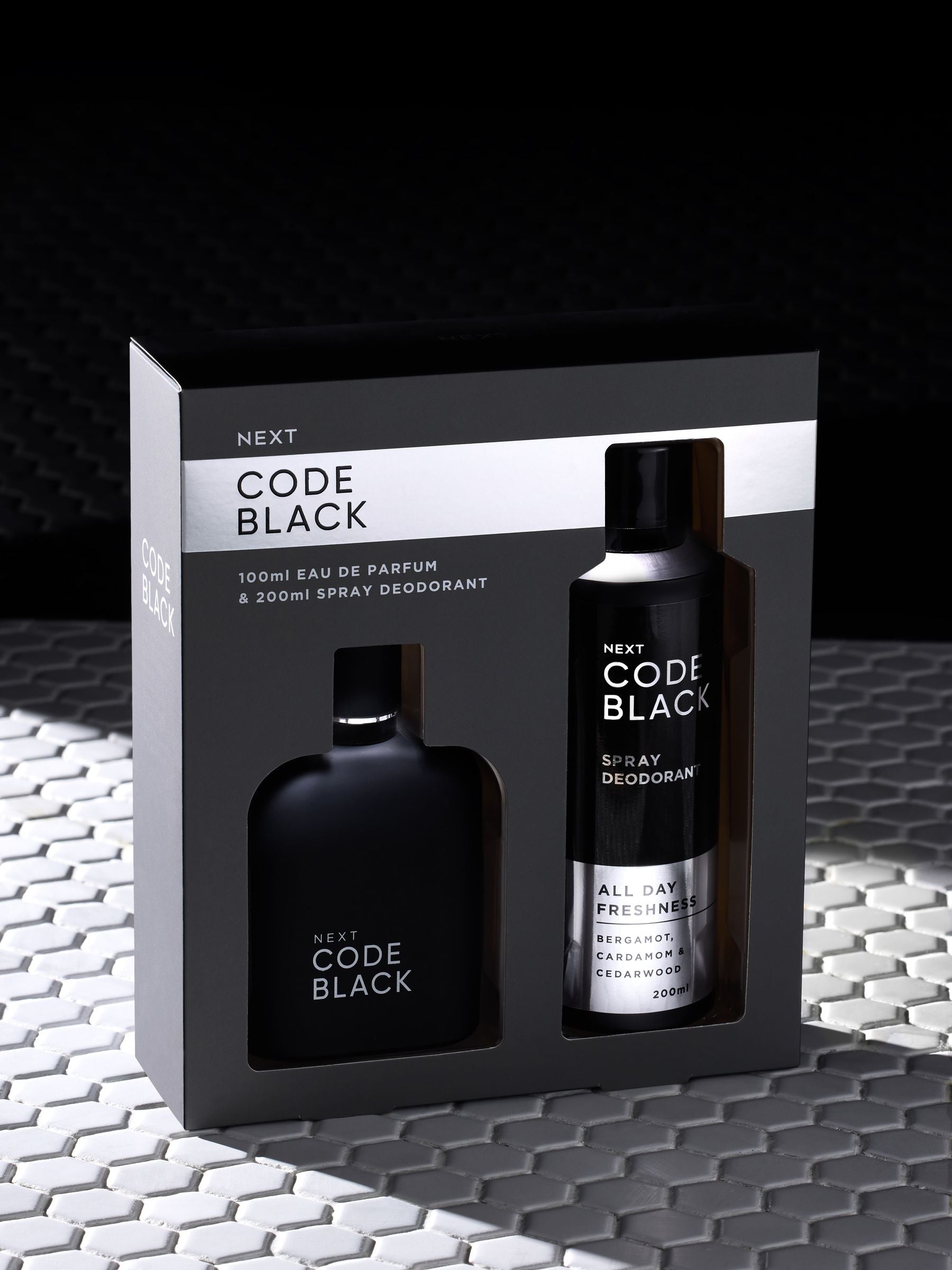 Code Black 100ml & Deodorant Eau de Parfum & Bodycare Gift Set