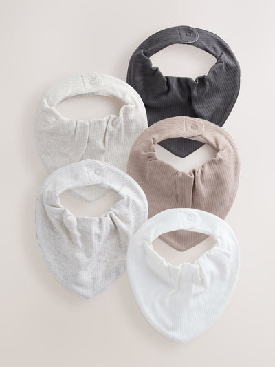 Next Neutral Baby Bibs 5 Pack- Buy online at McGrocer