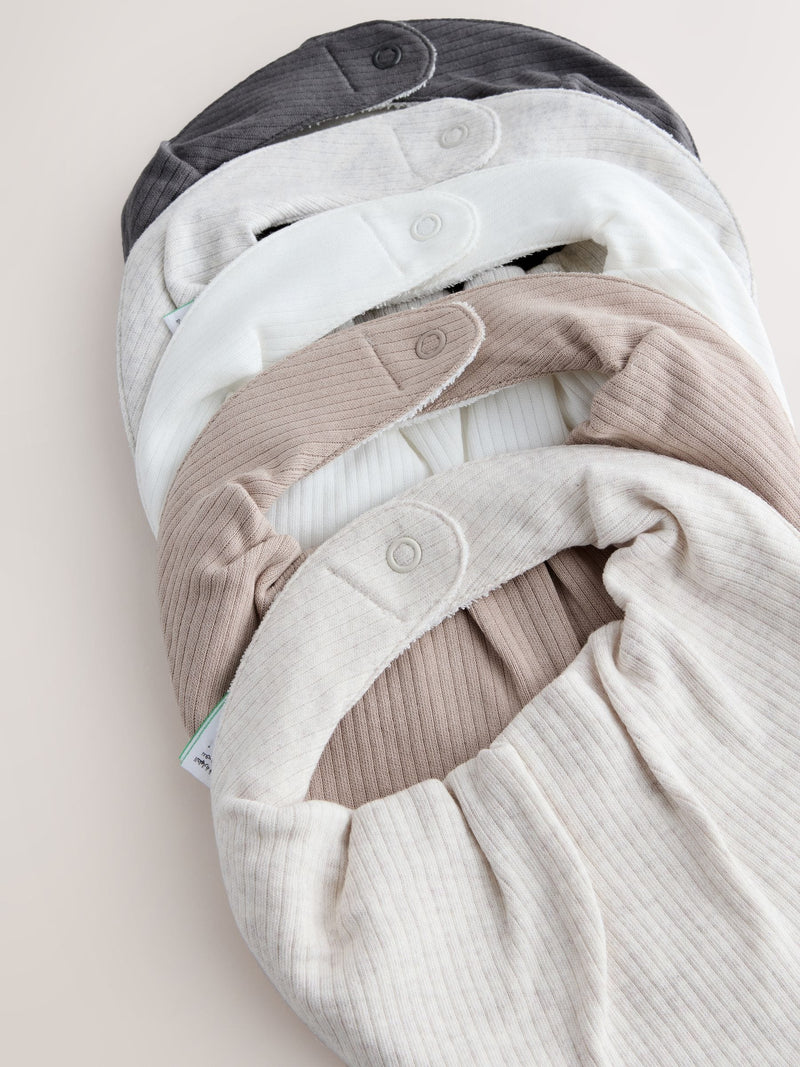 Neutral baby bibs 5 pack (British brand)