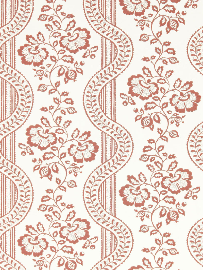 Sanderson Red Aubrey Country Woodland Wallpaper 10M