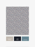 Navy Simplicity Trail wallpaper sample with delicate vines - British product