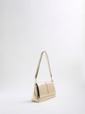 River Island gold bar front clutch bag (British brand)