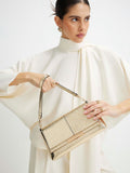 River Island Gold Bar Front Clutch Bag