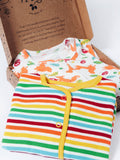Frugi Blue Scrumptious babygrow gift set, UK version
