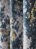 Multi tapestry floral eyelet lined curtains - British product