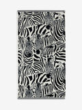 Monochrome zebra cotton towel, hand and bath sizes - British product
