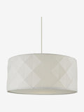 Dar Lighting Aisha white pendant light 40cm, imported from the UK
