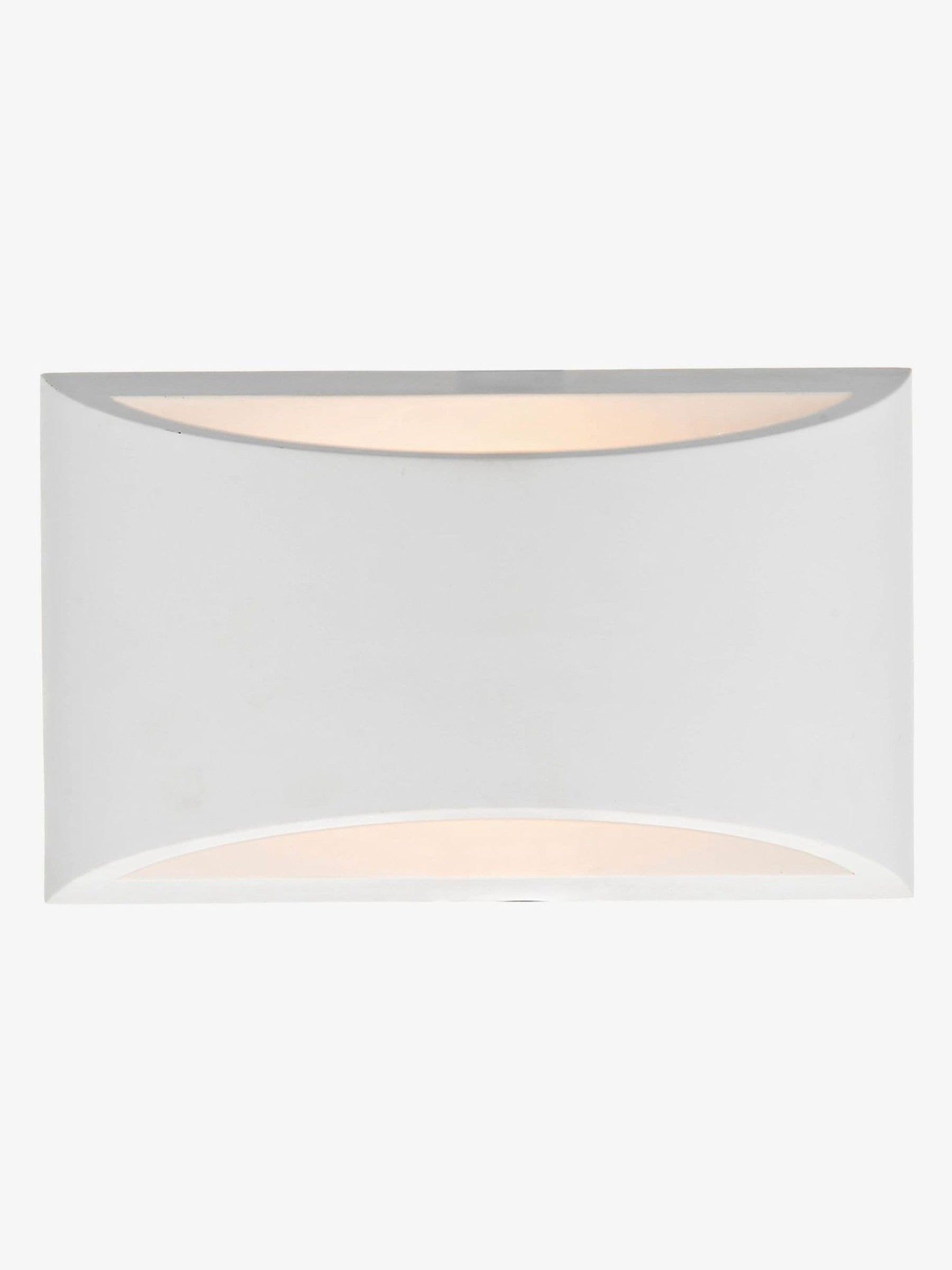 Dar Lighting Hove plaster wall washer, imported from the UK