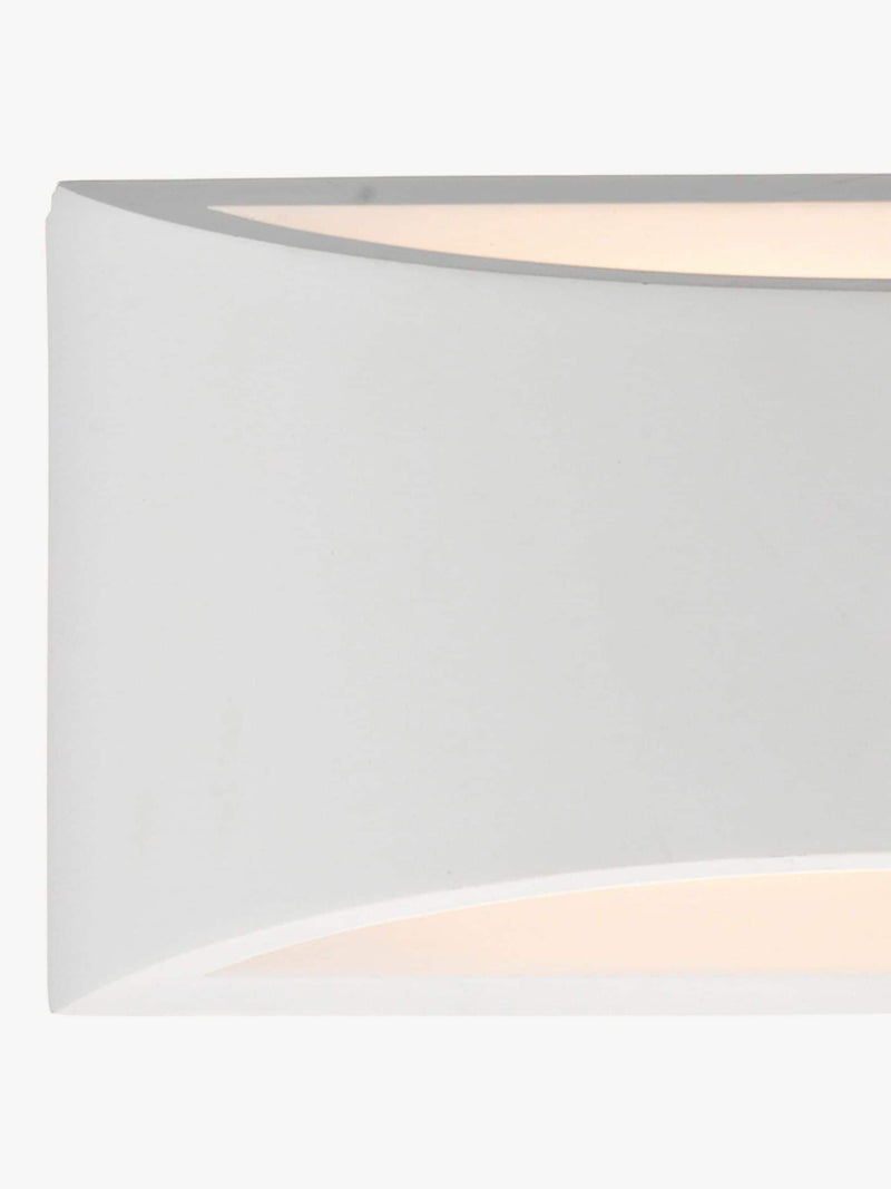Dar Lighting Hove plaster wall washer, imported from the UK
