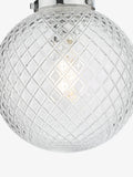Dar Lighting Wayne semi flush ceiling light polished chrome 32cm (British brand)